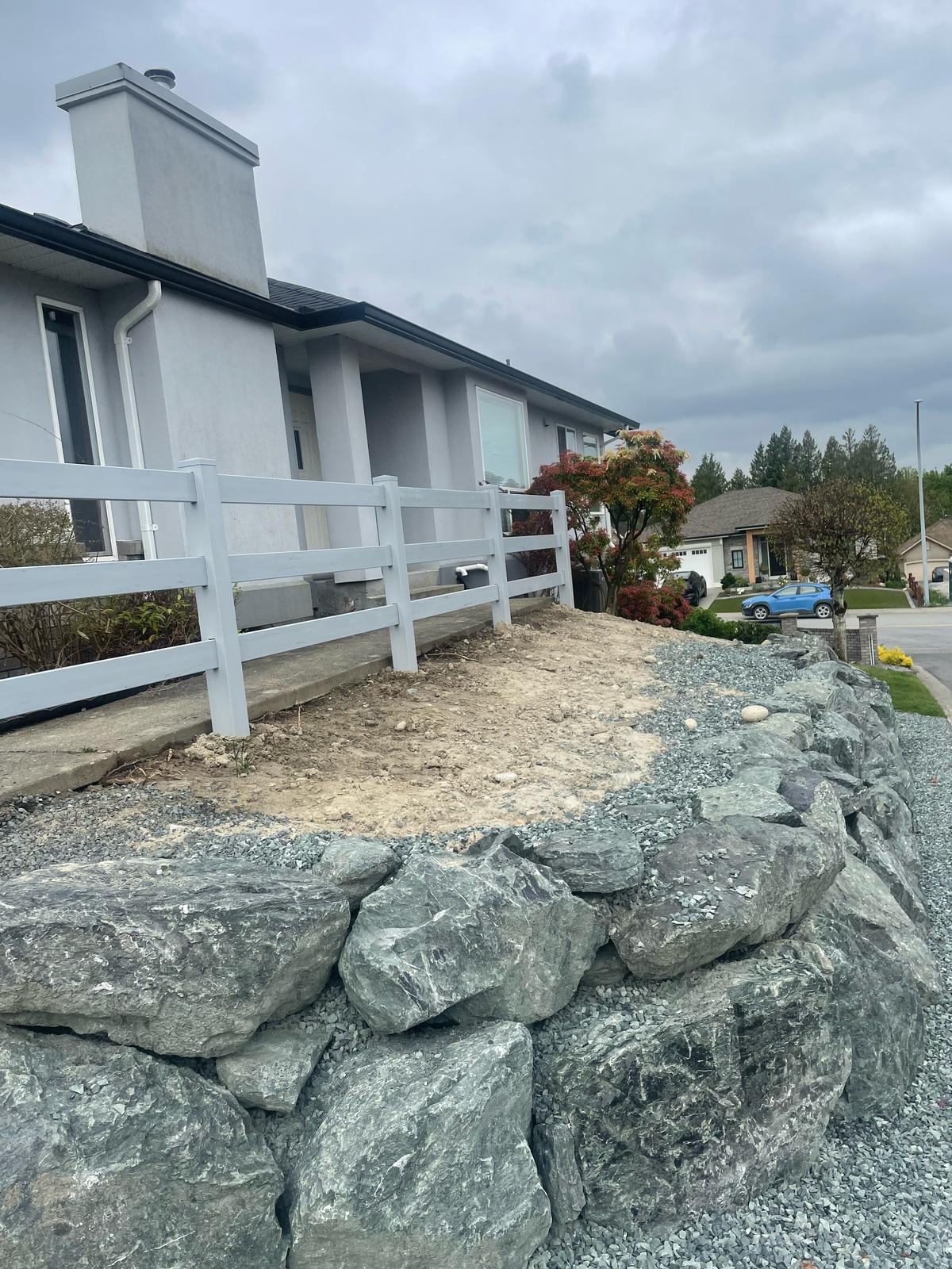 Before – Overgrown garden bed